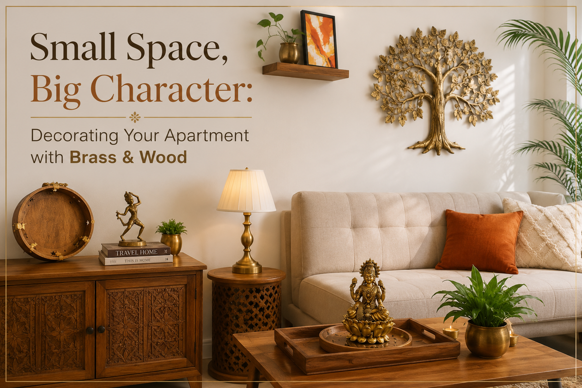 Small Space, Big Character: Decorating Your Apartment with Brass & Wood