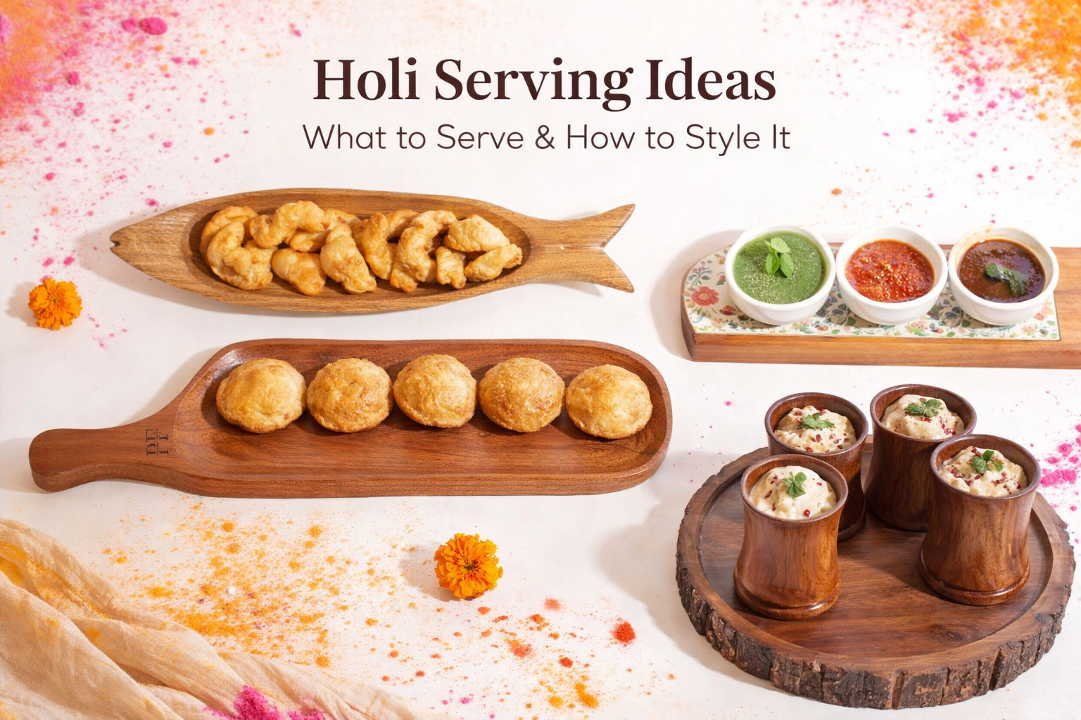 Holi Serving Ideas – What to Serve & How to Style It - Pillow Fights