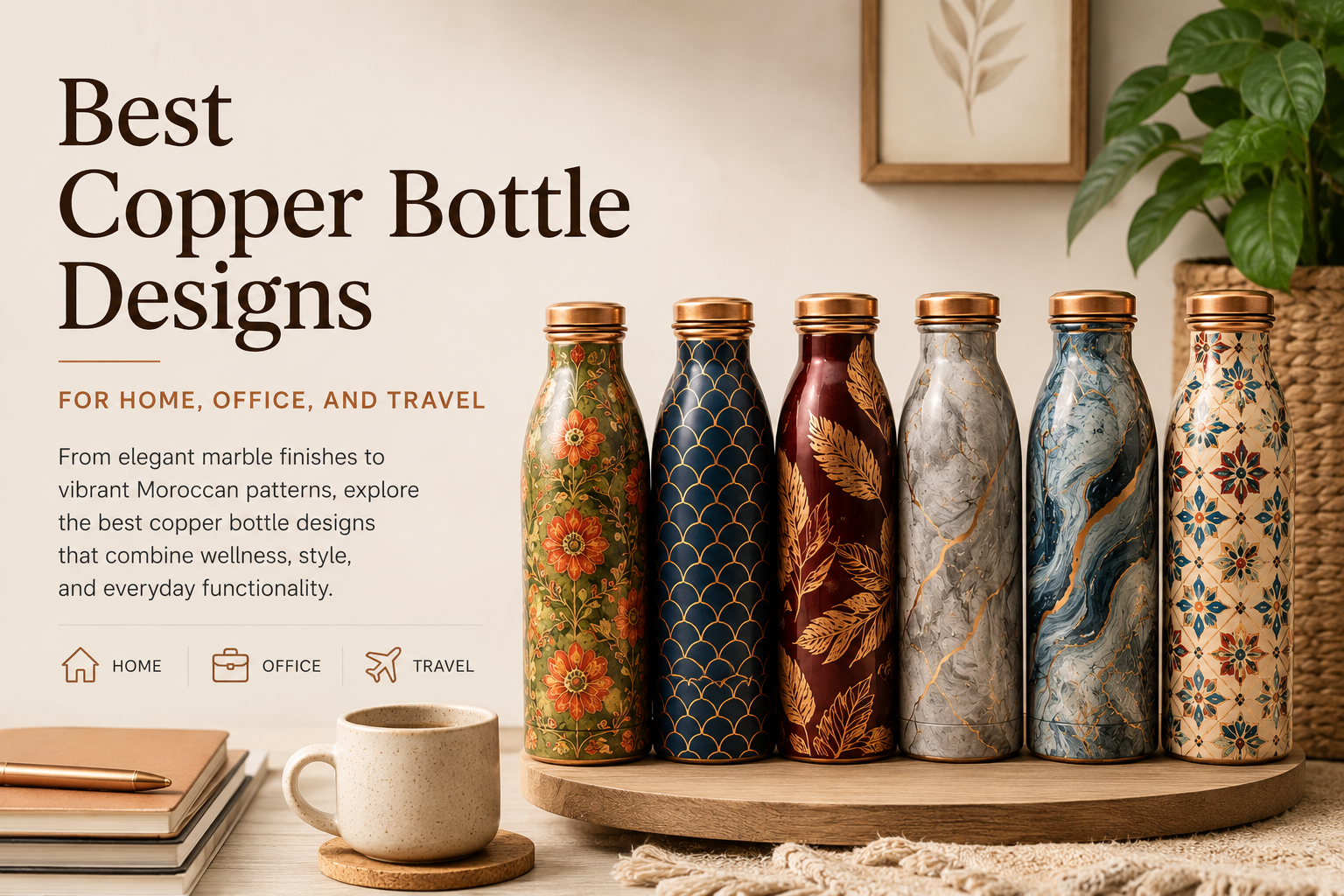 Best Copper Bottle Designs for Home, Office, and Travel