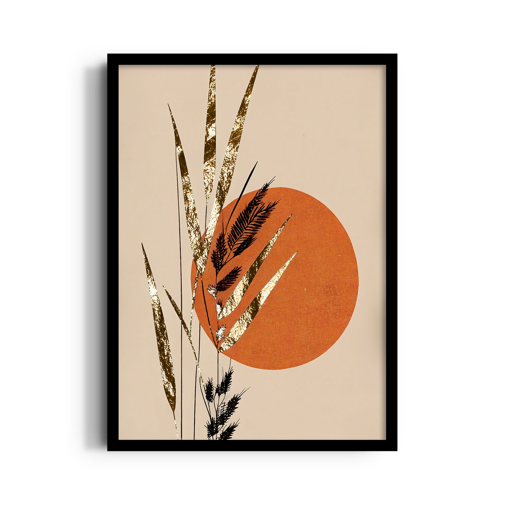 Boho Botanical Sunburst ??? Boho Modern Wall Art