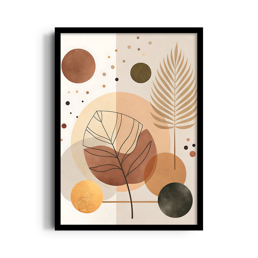 Boho Botanical Geometry - Boho Modern Wall Art
