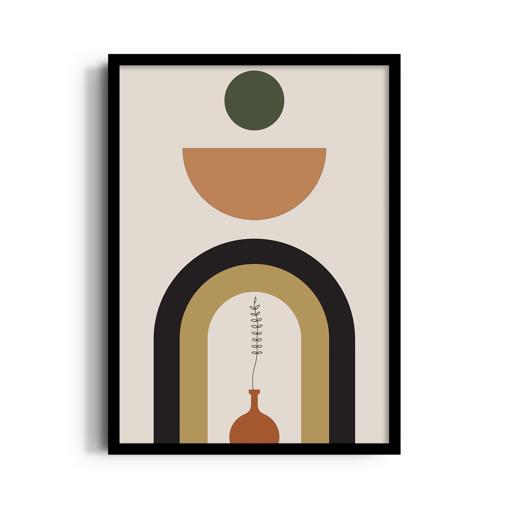 Boho Arch Vase Composition ??? Boho Modern Wall Art