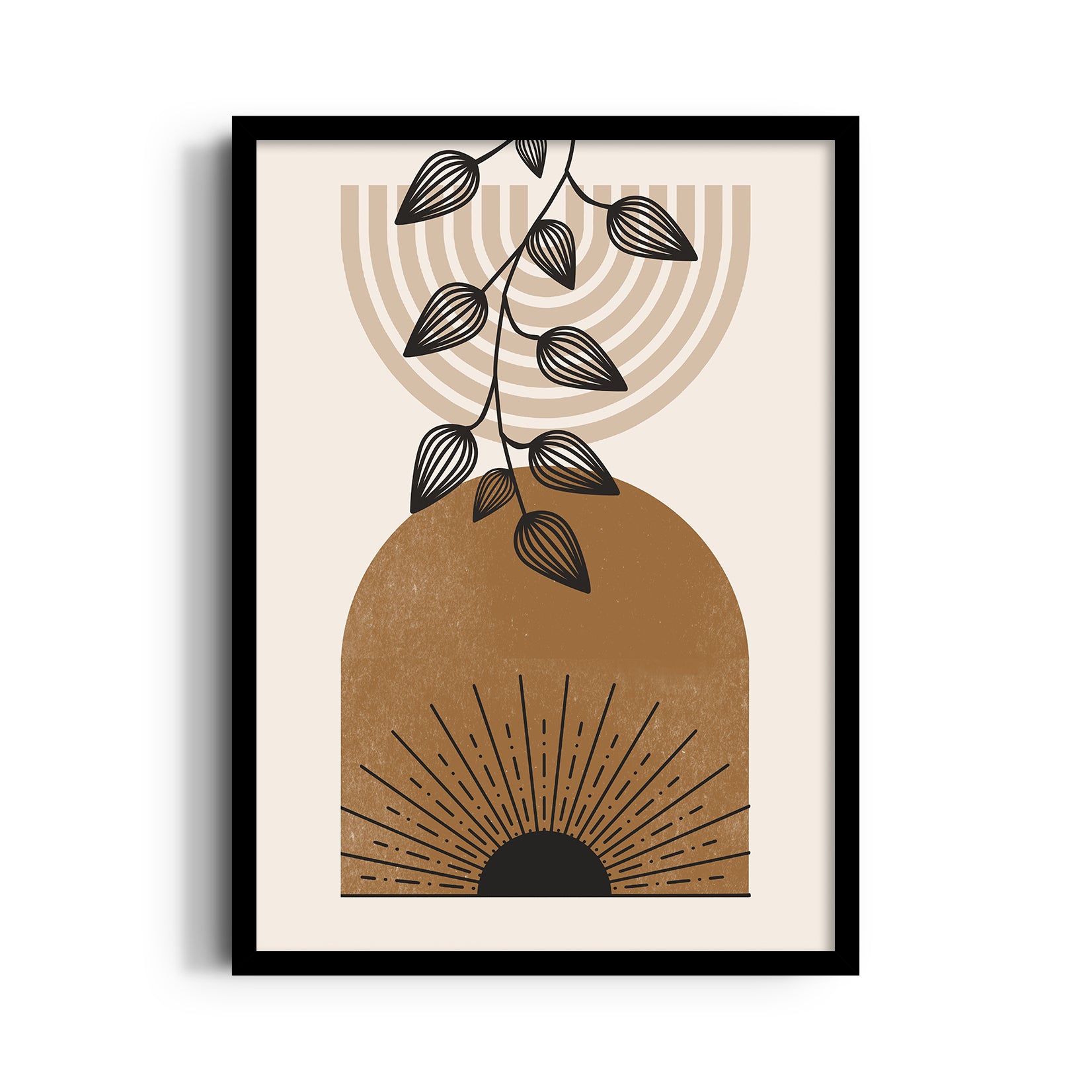 Boho Sunrise Botanical Arch ??? Boho Modern Wall Art