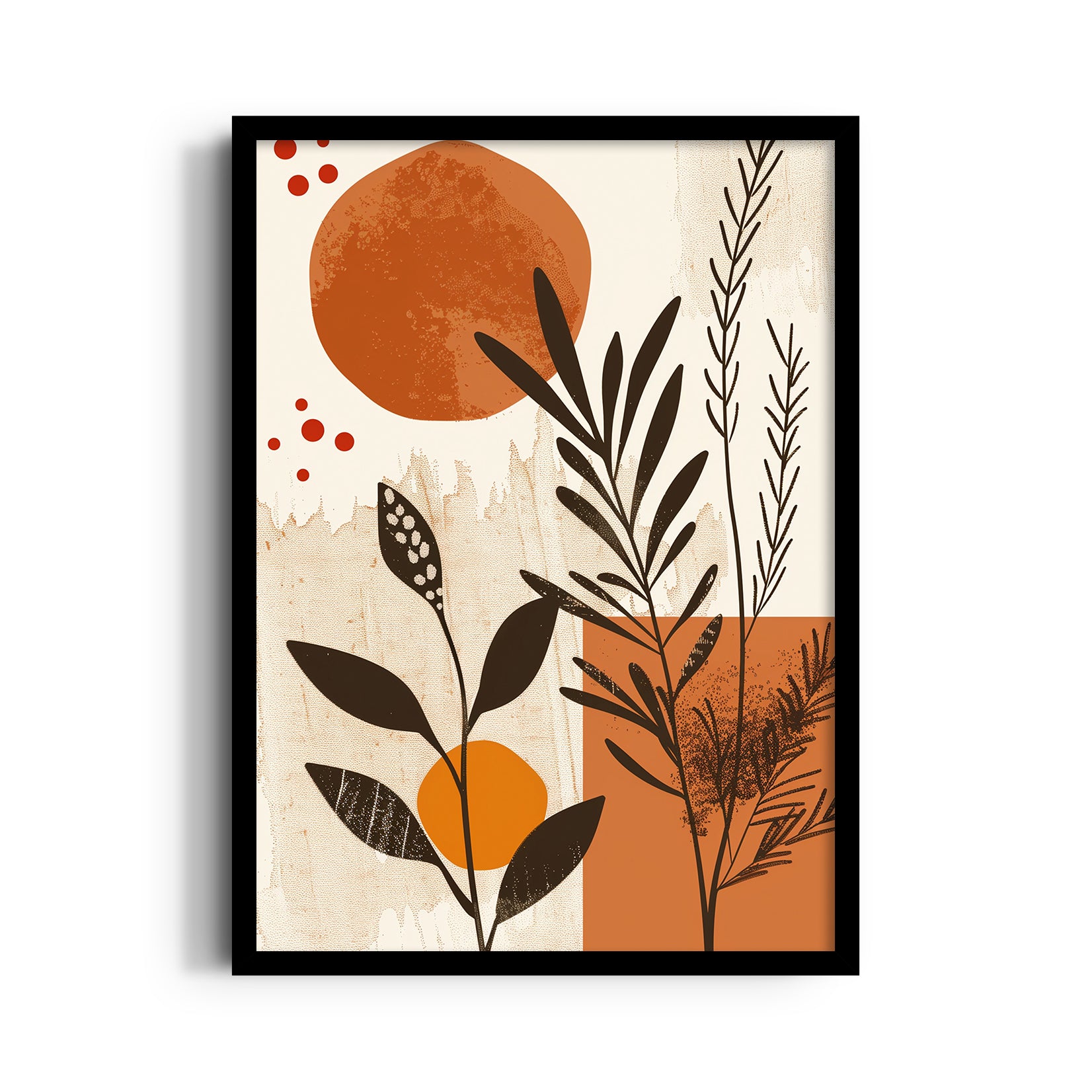 Boho Botanical Sunset Collage ??? Boho Modern Wall Art