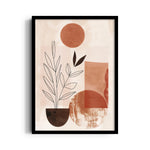 Abstract Boho Botanical Shapes - Boho Modern Wall Art