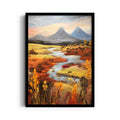 Autumn River Meadow – Landscape Modern Wall Art