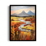 Autumn River Meadow – Landscape Modern Wall Art