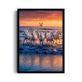 Majestic Shoreline Sprint - 7 Horses Wall Art