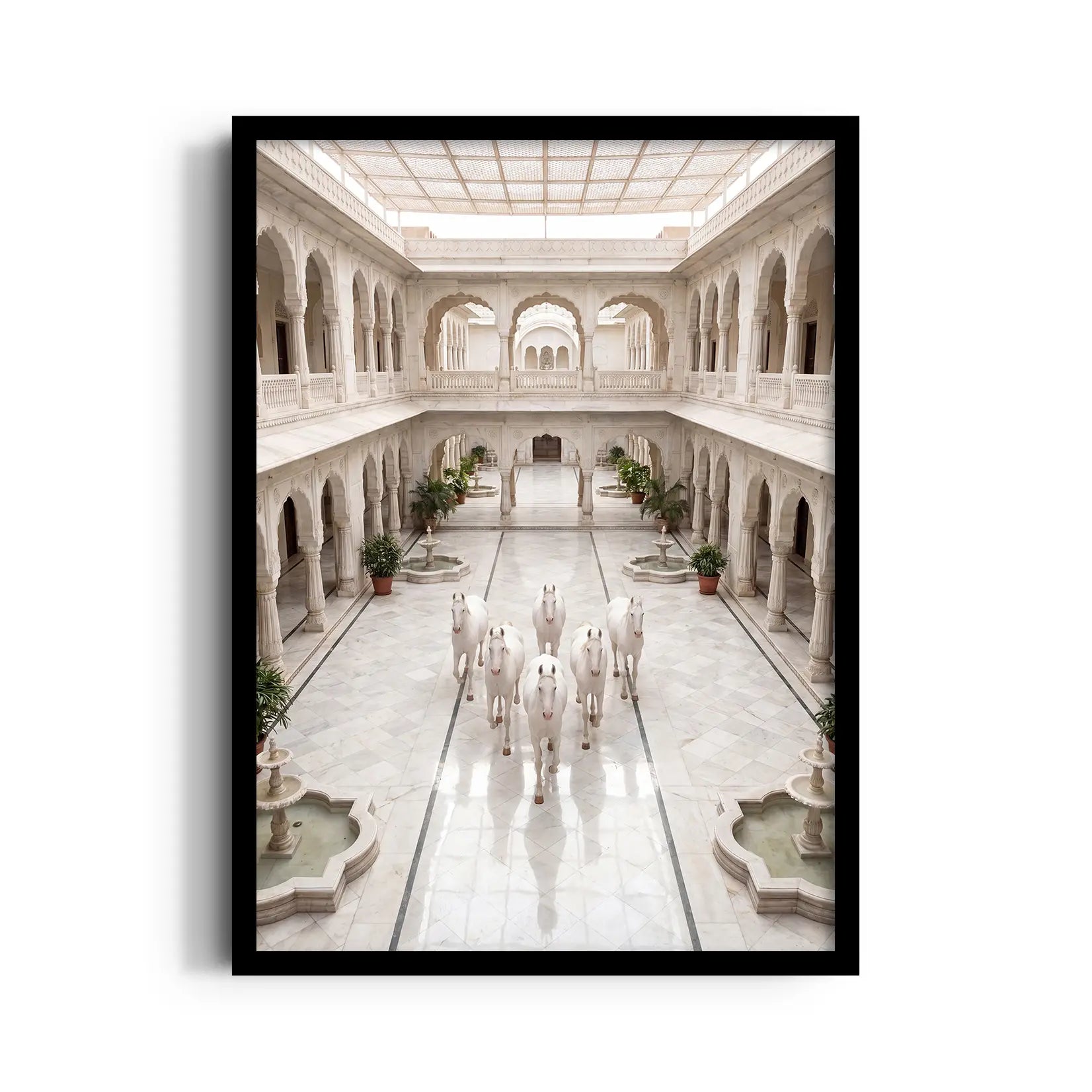 Royal Palace Serenity — 7 Horses Vastu Art