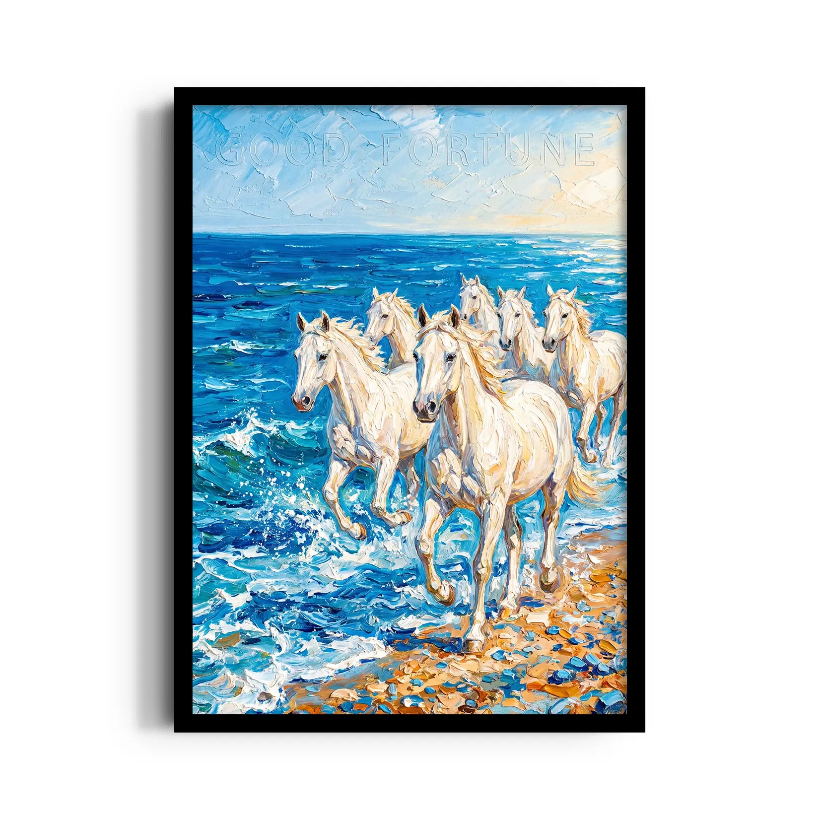 Impasto — 7 Horses Vastu Art