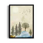 Whispering Winter Grove – Landscape Modern Wall Art - Pillow Fights