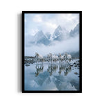 Alpine Reflection Surge — 7 Horses Vastu Art