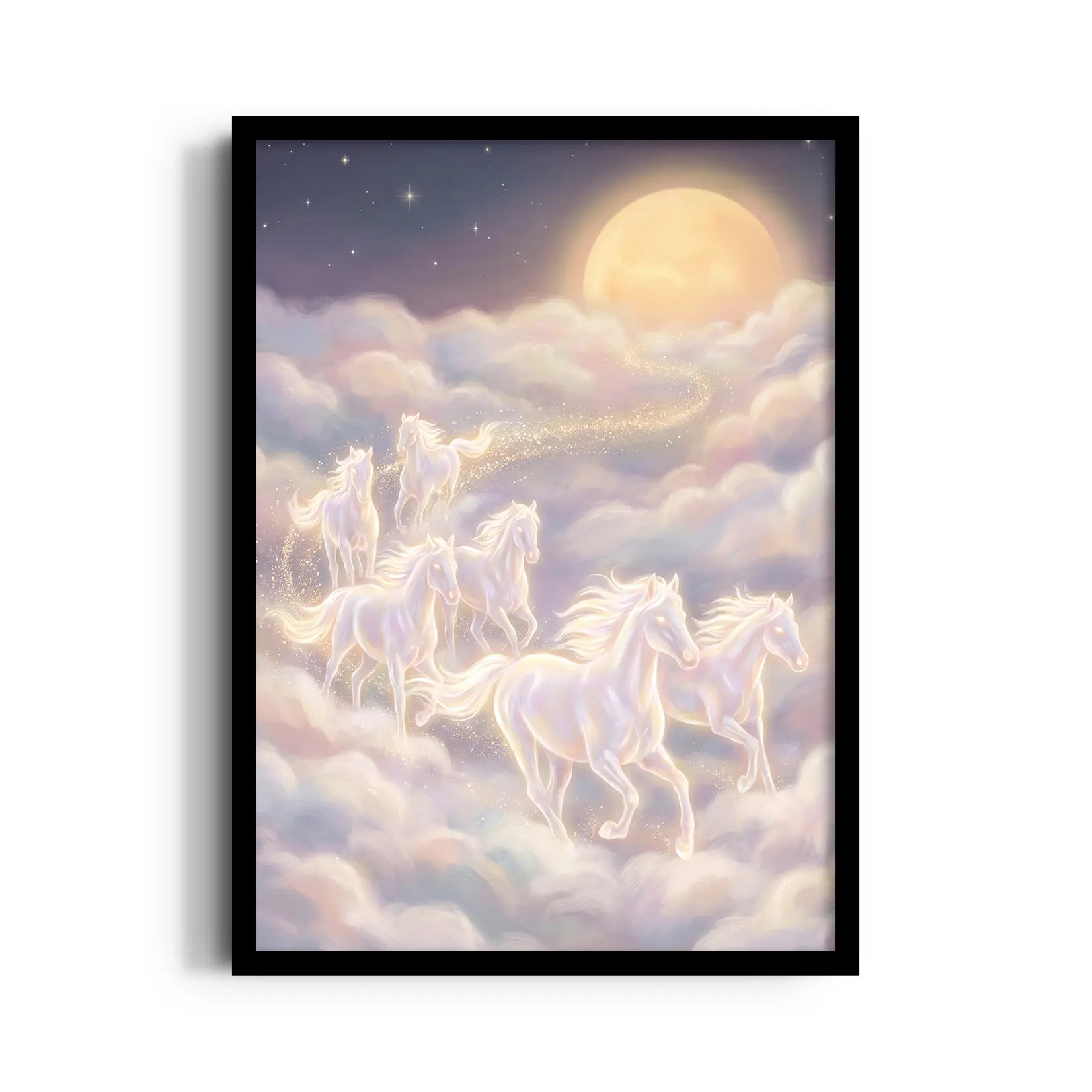 Celestial Lunar Path — 7 Horses Vastu Art