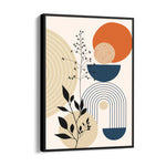 Abstract Boho Botanical Geometry - Boho Modern Wall Art
