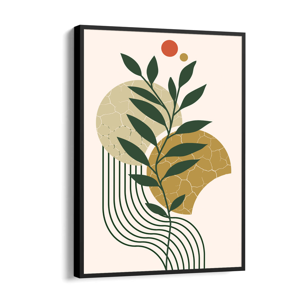 Boho Botanical Earth Shapes - Boho Modern Wall Art