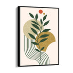 Boho Botanical Earth Shapes - Boho Modern Wall Art
