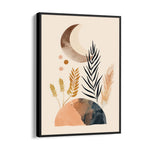 Boho Lunar Botanical Landscape - Boho Modern Wall Art
