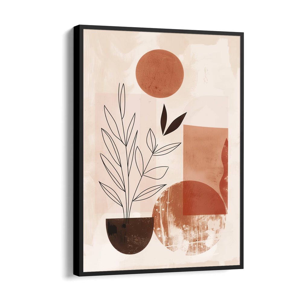 Abstract Boho Botanical Shapes - Boho Modern Wall Art