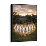 Divine Meadow Surge — 7 Horses Vastu Art