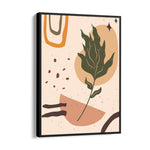 Terracotta Leaf Reverie - Abstract Modern Art