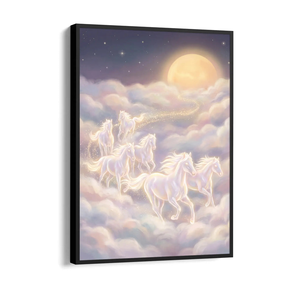 Celestial Lunar Path — 7 Horses Vastu Art