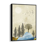 Whispering Winter Grove – Landscape Modern Wall Art - Pillow Fights