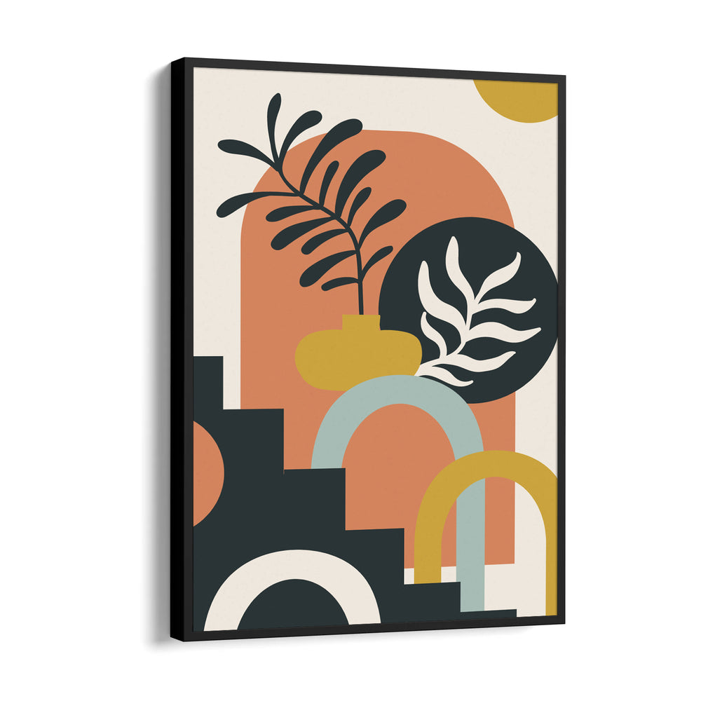 Sunset Arch Botanical Geometry - Abstract Modern Art - Pillow Fights