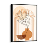 Boho Terracotta Vase Botanical - Boho Modern Wall Art