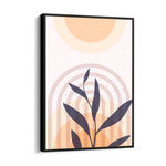 Boho Rainbow Botanical Silhouette – Boho Modern Wall Art