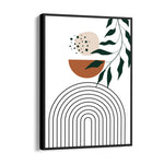 Minimal Boho Rainbow & Botanical - Boho Modern Wall Art