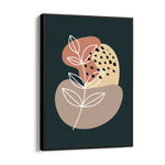 Boho Abstract Botanical Contrast - Boho Modern Wall Art