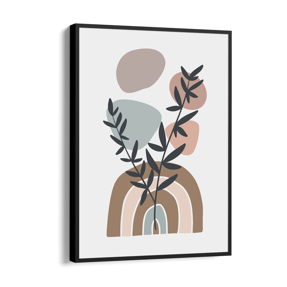 Boho Botanical Rainbow Harmony - Boho Modern Wall Art