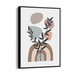 Boho Botanical Rainbow Harmony - Boho Modern Wall Art