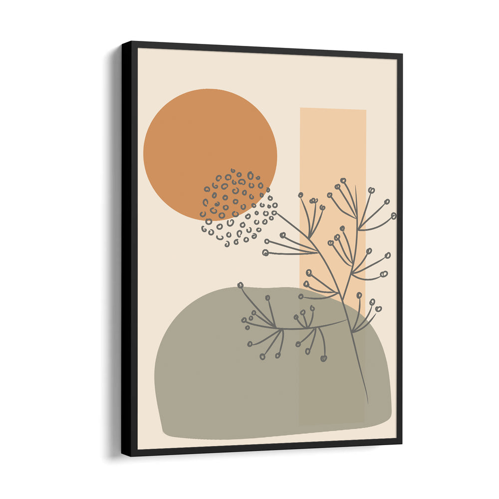 Boho Wildflower Abstract Balance - Boho Modern Wall Art