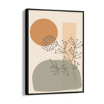Boho Wildflower Abstract Balance - Boho Modern Wall Art