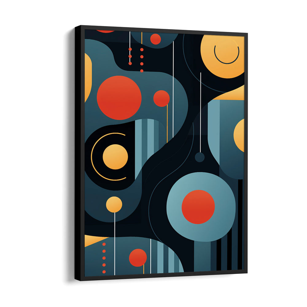 Neon Orbit Matrix - Abstract Modern Art