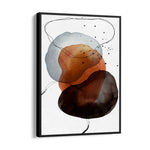 Terracotta Eclipse Balance - Abstract Modern Art