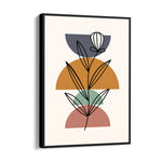 Boho Geometric Botanical Layers - Boho Modern Wall Art