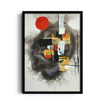 Crimson Halo Construct - Abstract Modern Art