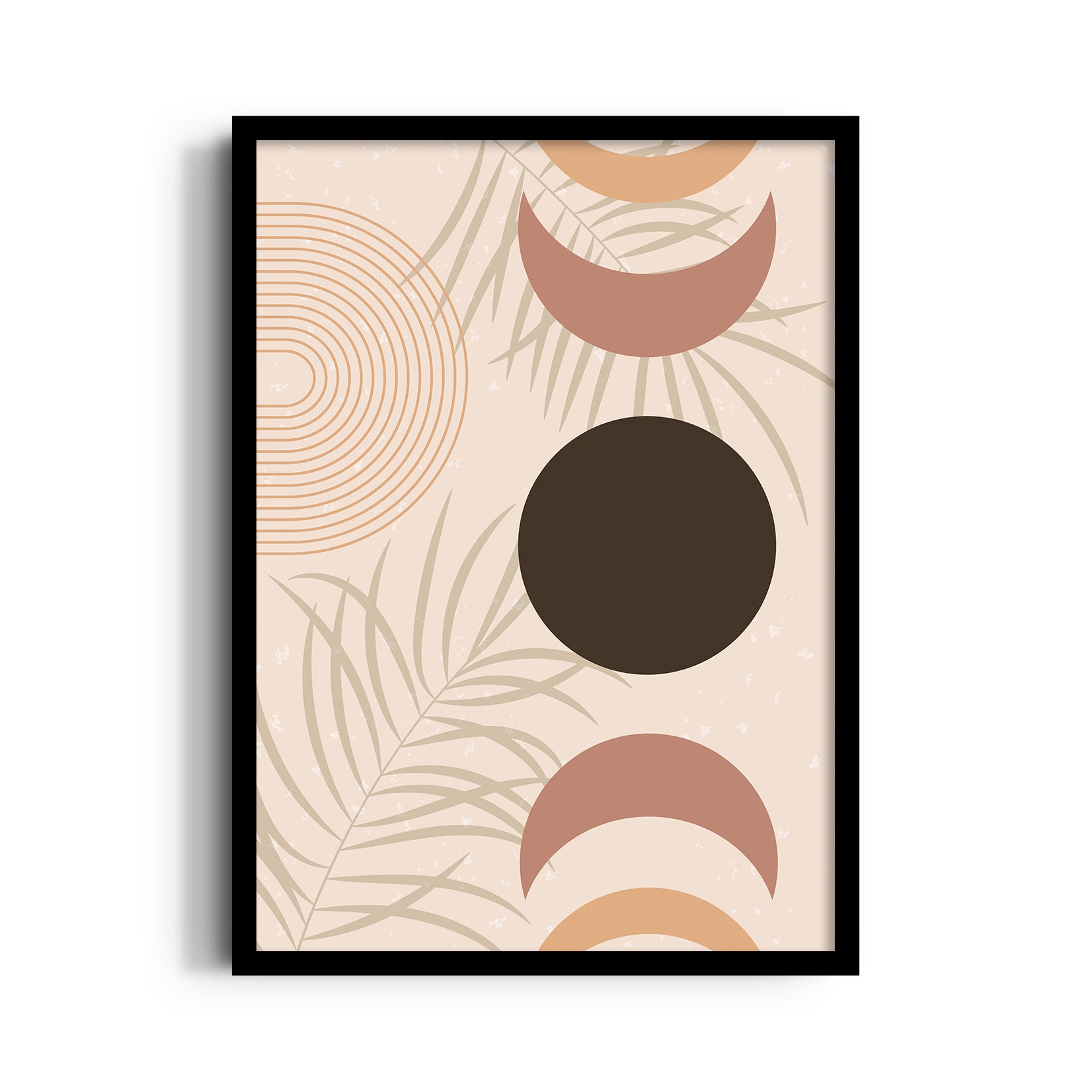 Boho Celestial Palm Abstract ??? Boho Modern Wall Art