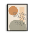 Boho Wildflower Abstract Balance - Boho Modern Wall Art
