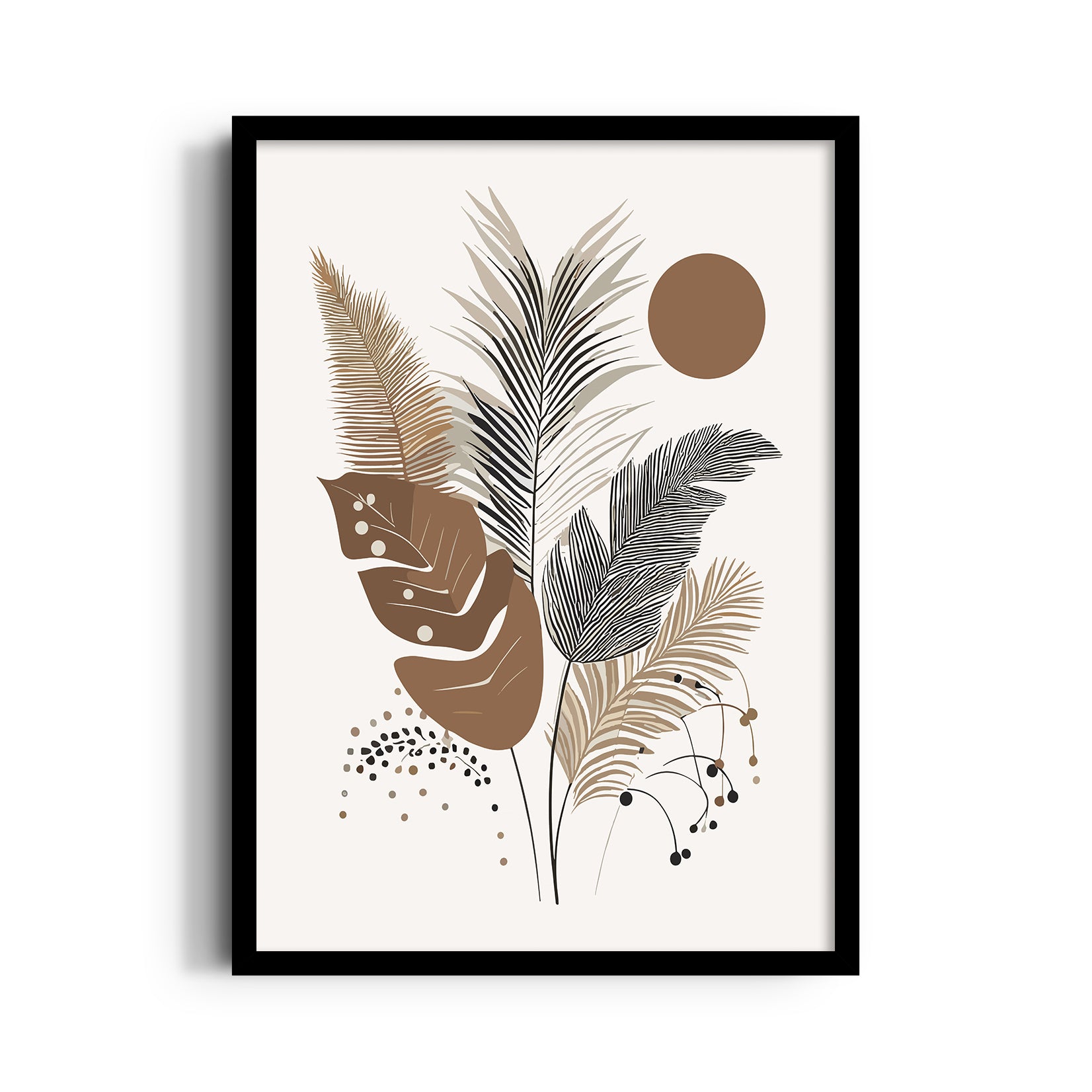 Boho Tropical Botanical Arrangement ??? Boho Modern Wall Art