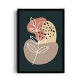 Boho Abstract Botanical Contrast - Boho Modern Wall Art