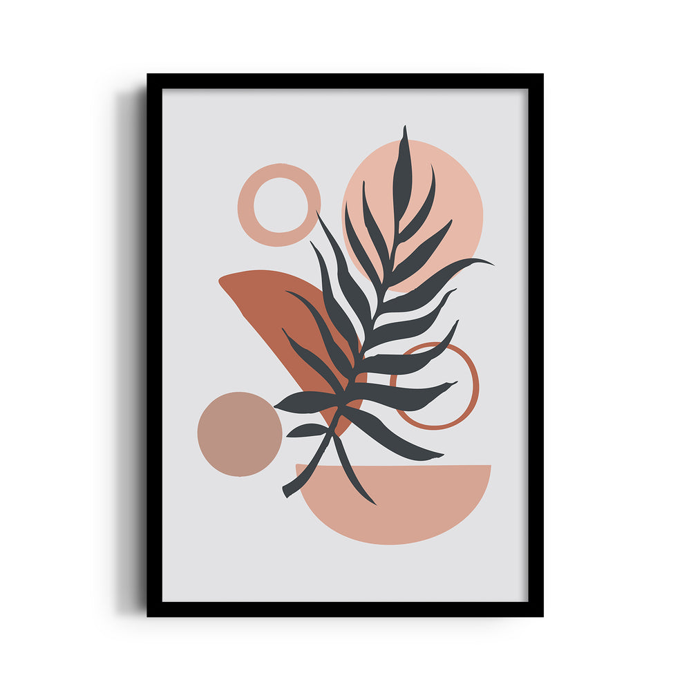 Boho Abstract Botanical Balance - Boho Modern Wall Art