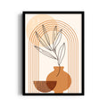Boho Terracotta Vase Botanical - Boho Modern Wall Art