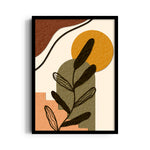 Amber Shadow Botanica - Abstract Modern Art