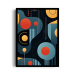 Neon Orbit Matrix - Abstract Modern Art