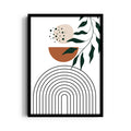 Minimal Boho Rainbow & Botanical - Boho Modern Wall Art