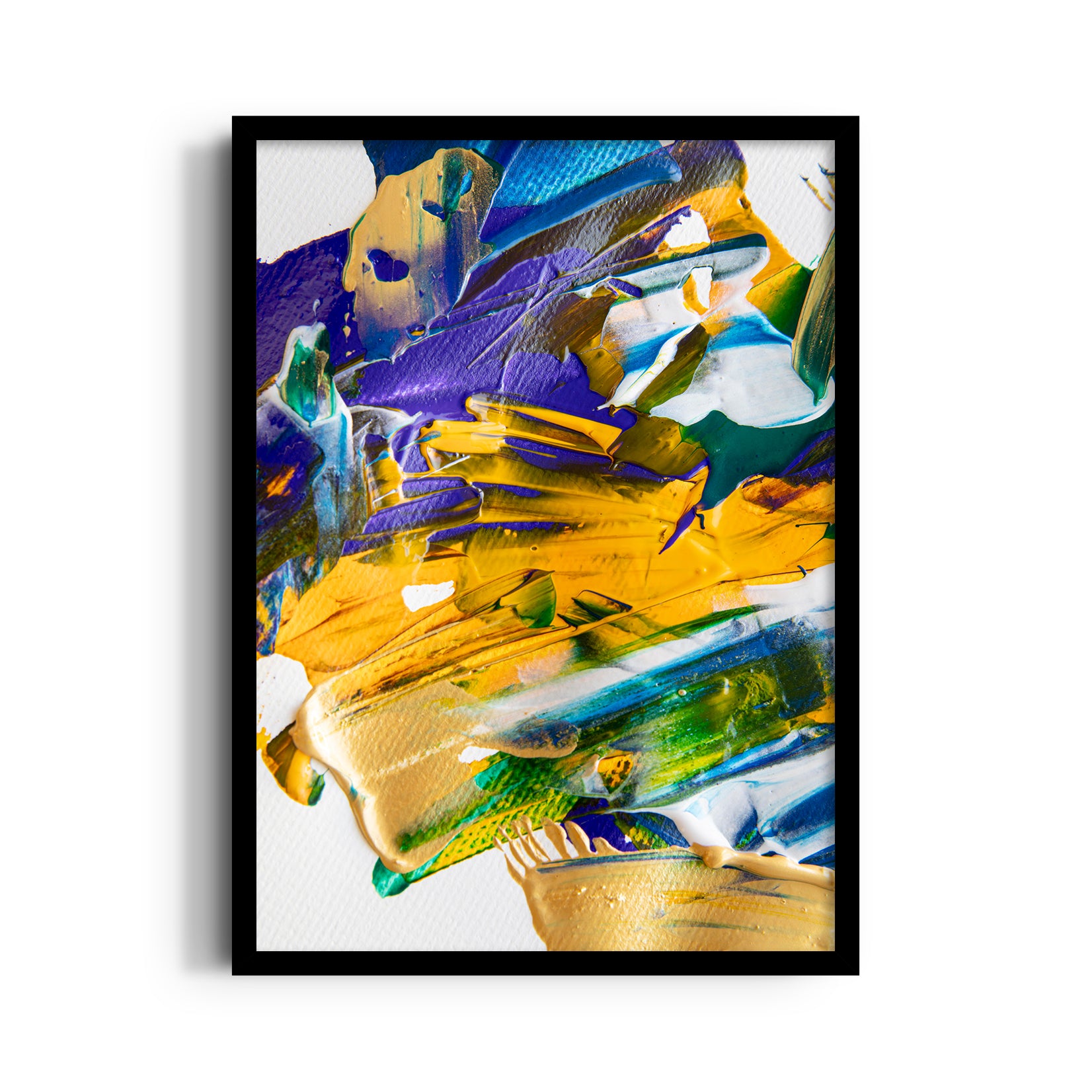 Prismatic Impasto Symphony - Abstract Modern Art