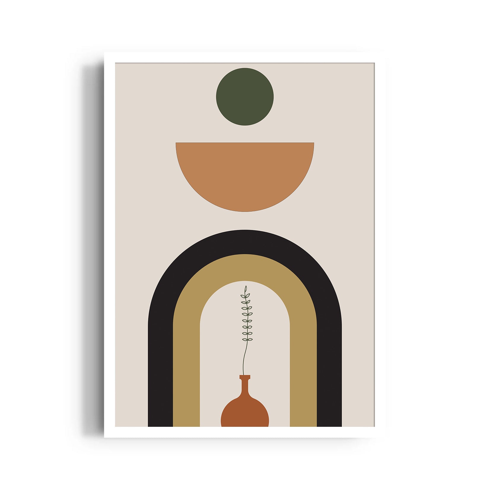 Boho Arch Vase Composition ??? Boho Modern Wall Art